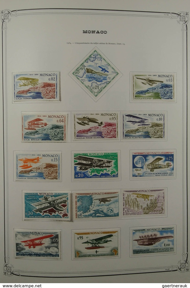 27366 Monaco: 1948-1988. Well filled, mostly mint hinged collection Monaco 1948-1988 in 2 large Yvert albu