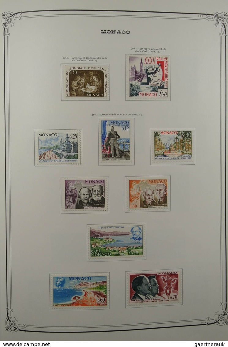 27366 Monaco: 1948-1988. Well filled, mostly mint hinged collection Monaco 1948-1988 in 2 large Yvert albu