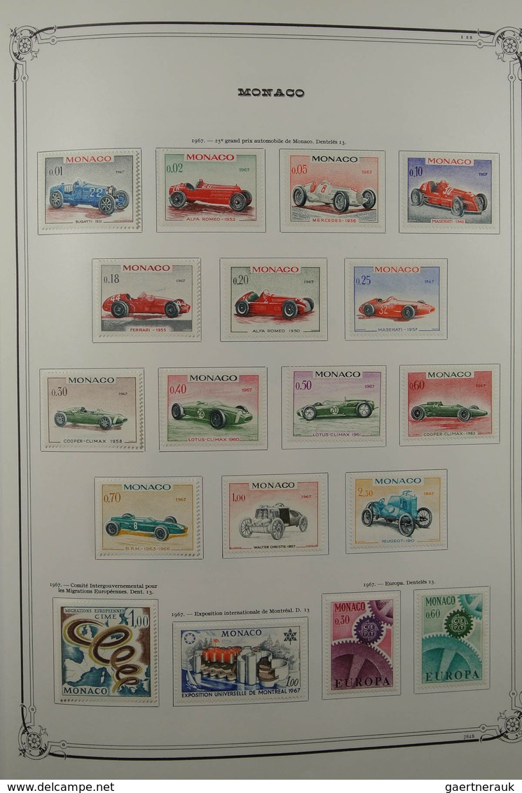 27366 Monaco: 1948-1988. Well filled, mostly mint hinged collection Monaco 1948-1988 in 2 large Yvert albu