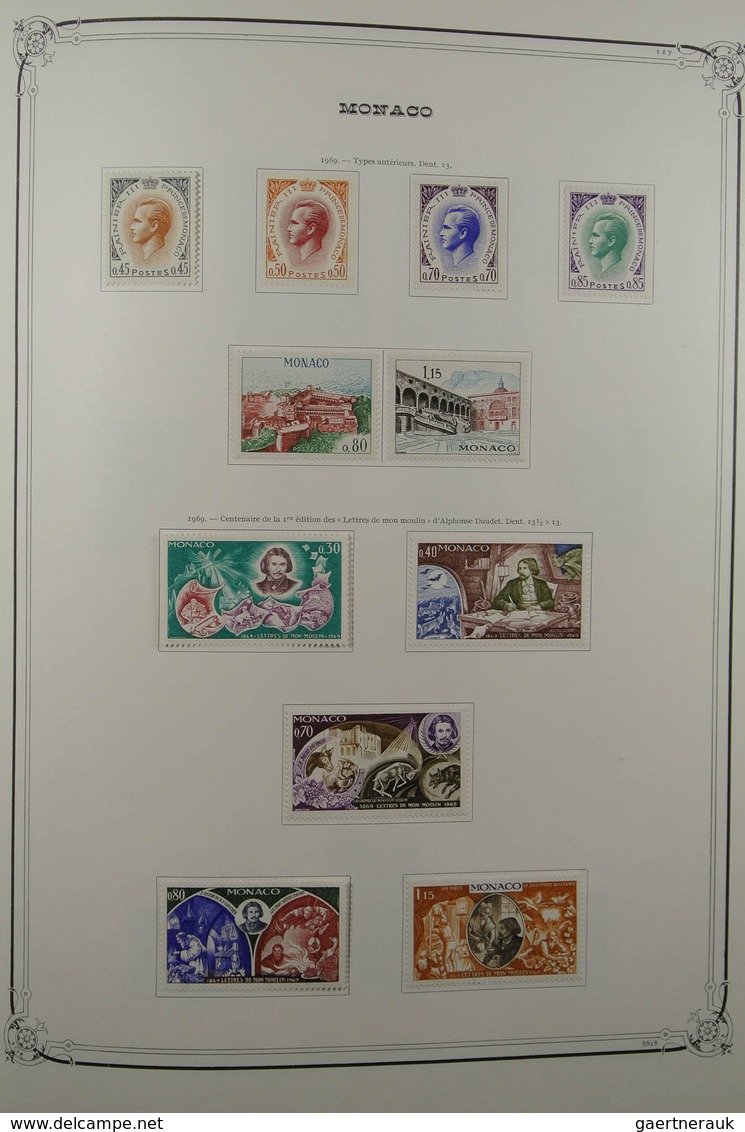 27366 Monaco: 1948-1988. Well filled, mostly mint hinged collection Monaco 1948-1988 in 2 large Yvert albu