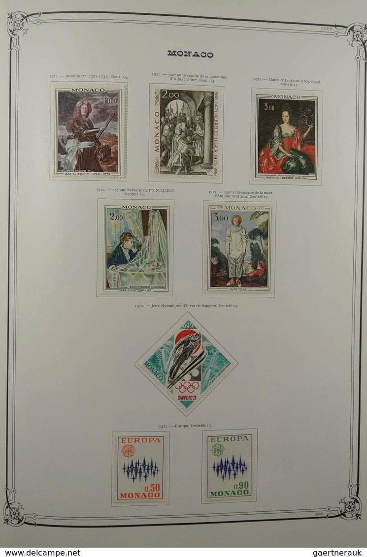 27366 Monaco: 1948-1988. Well filled, mostly mint hinged collection Monaco 1948-1988 in 2 large Yvert albu