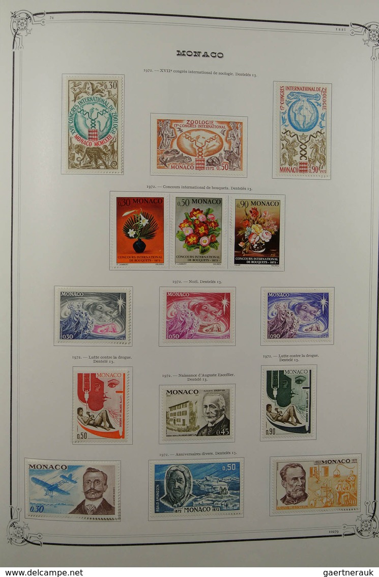 27366 Monaco: 1948-1988. Well filled, mostly mint hinged collection Monaco 1948-1988 in 2 large Yvert albu