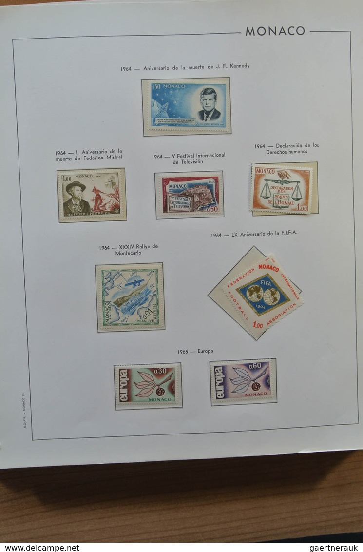 27379 Monaco: 1964-1990. Complete, MNH Colllection Monaco 1964-1990 In 2 Filabo Albums, Including Souvenir - Neufs