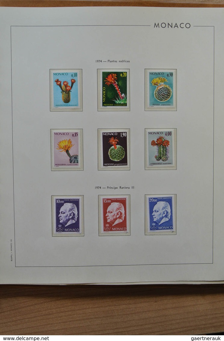 27379 Monaco: 1964-1990. Complete, MNH colllection Monaco 1964-1990 in 2 Filabo albums, including souvenir