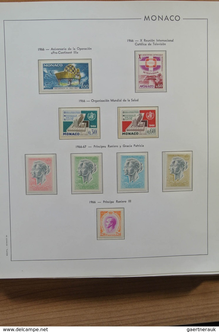 27379 Monaco: 1964-1990. Complete, MNH colllection Monaco 1964-1990 in 2 Filabo albums, including souvenir