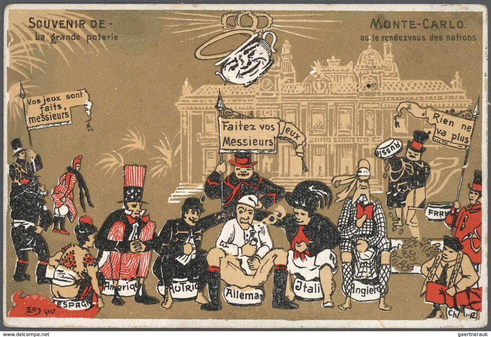 27392 Monaco - Besonderheiten: 1895/1920, Stock of around 1,700 historical picture postcards in common com