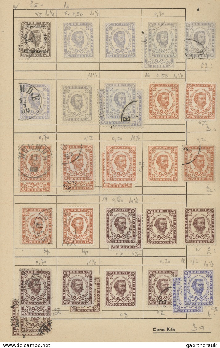 27396 Montenegro: 1874/1943 (ca.), Comprehensive Mint And Used Accumulation In Two Approval Books (incl. S - Montenegro