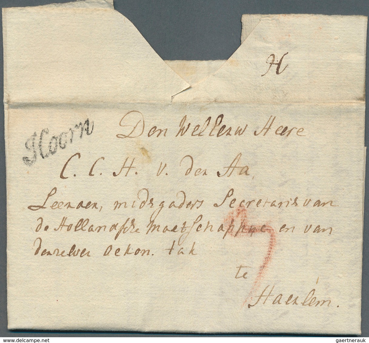 27406 Niederlande - Vorphilatelie: 1700/1868, Gehaltvolle Sammlung Mit über 60 Briefen Im Album. Dabei 3 B - ...-1852 Préphilatélie