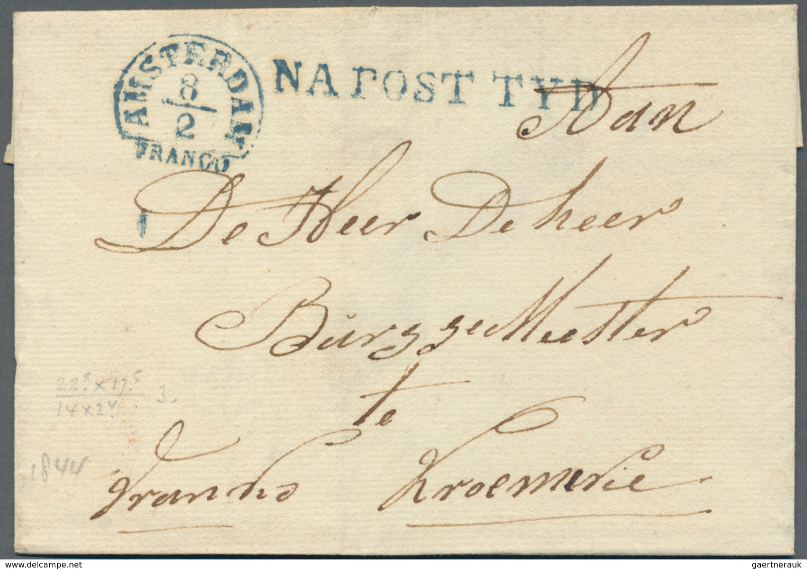 27412 Niederlande - Vorphilatelie: 1798/1860, Tolle Partie Von Ca. 115 Belegen Mit Vielen Interessanten St - ...-1852 Préphilatélie