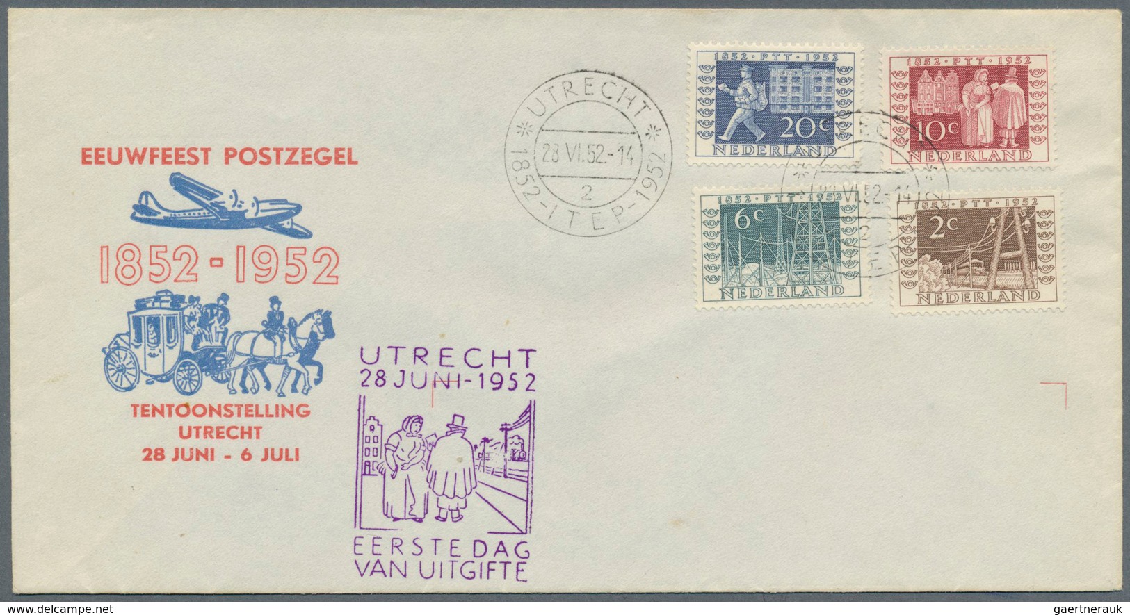 27414 Niederlande: 1771/1950 ca., interesting collection with focus on postal history, comprising ca.250 c