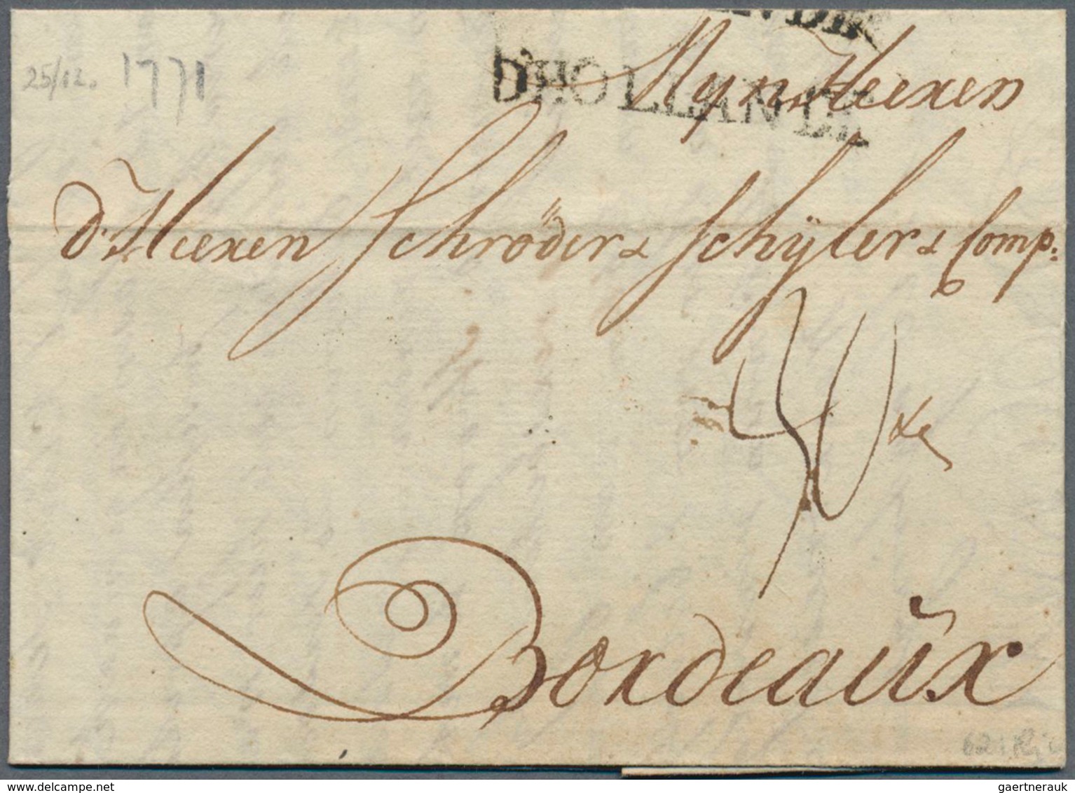 27414 Niederlande: 1771/1950 ca., interesting collection with focus on postal history, comprising ca.250 c