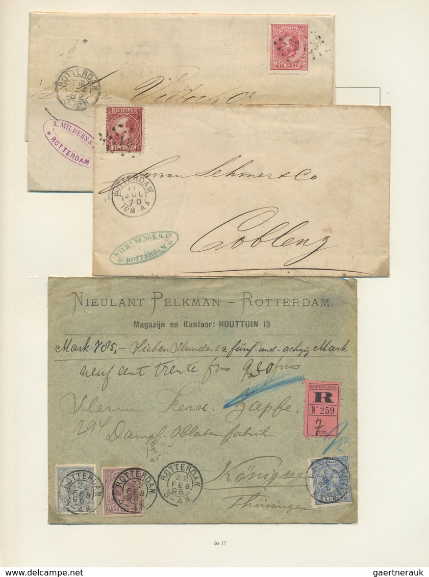 27418 Niederlande: 1800/1982, Collection Of Apprx. 160 Covers/cards, Showing A Nice Range Of Attractive An - Lettres & Documents