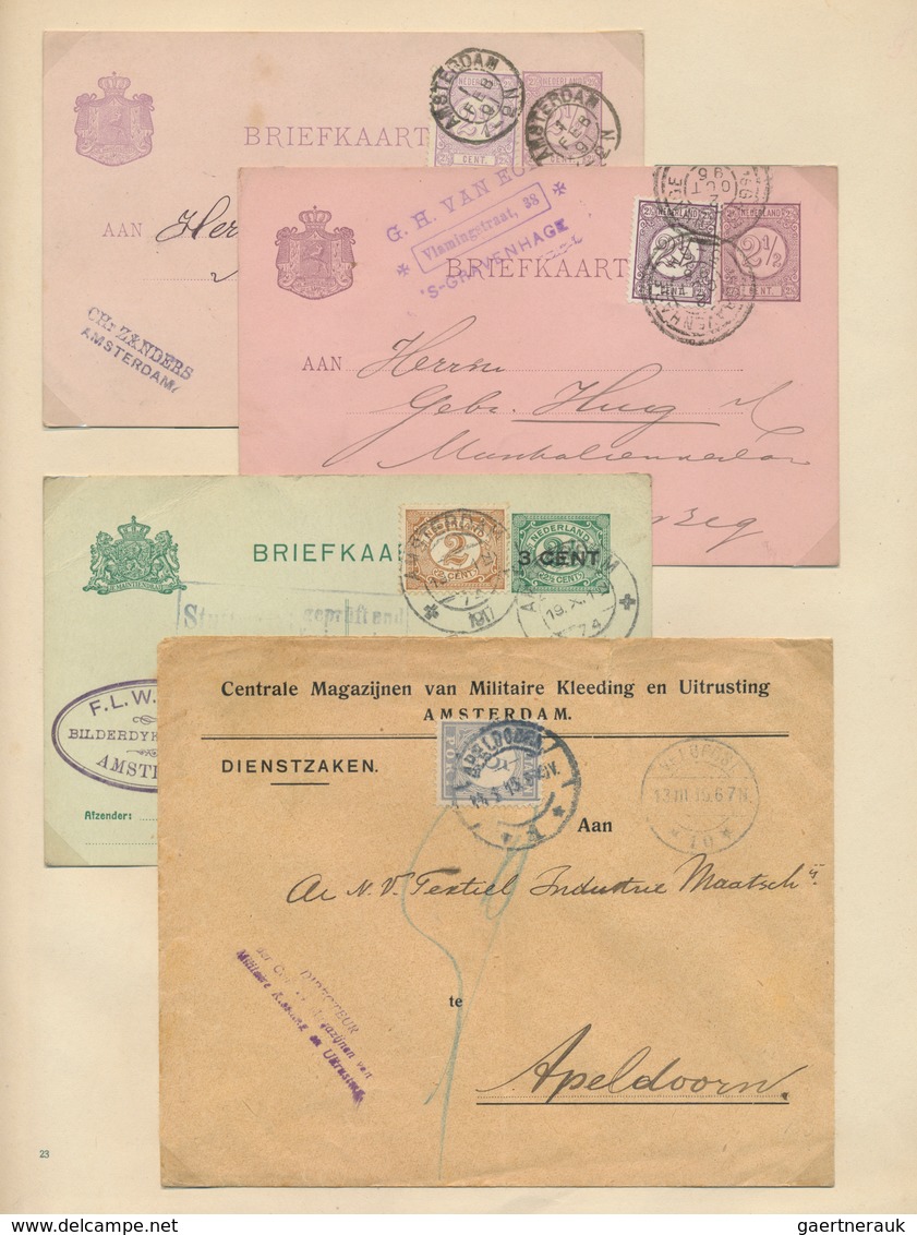 27418 Niederlande: 1800/1982, Collection Of Apprx. 160 Covers/cards, Showing A Nice Range Of Attractive An - Lettres & Documents