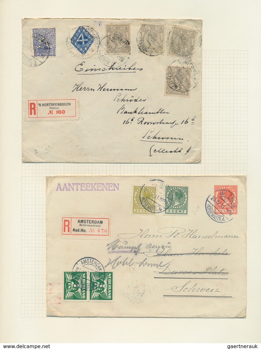 27418 Niederlande: 1800/1982, Collection Of Apprx. 160 Covers/cards, Showing A Nice Range Of Attractive An - Lettres & Documents