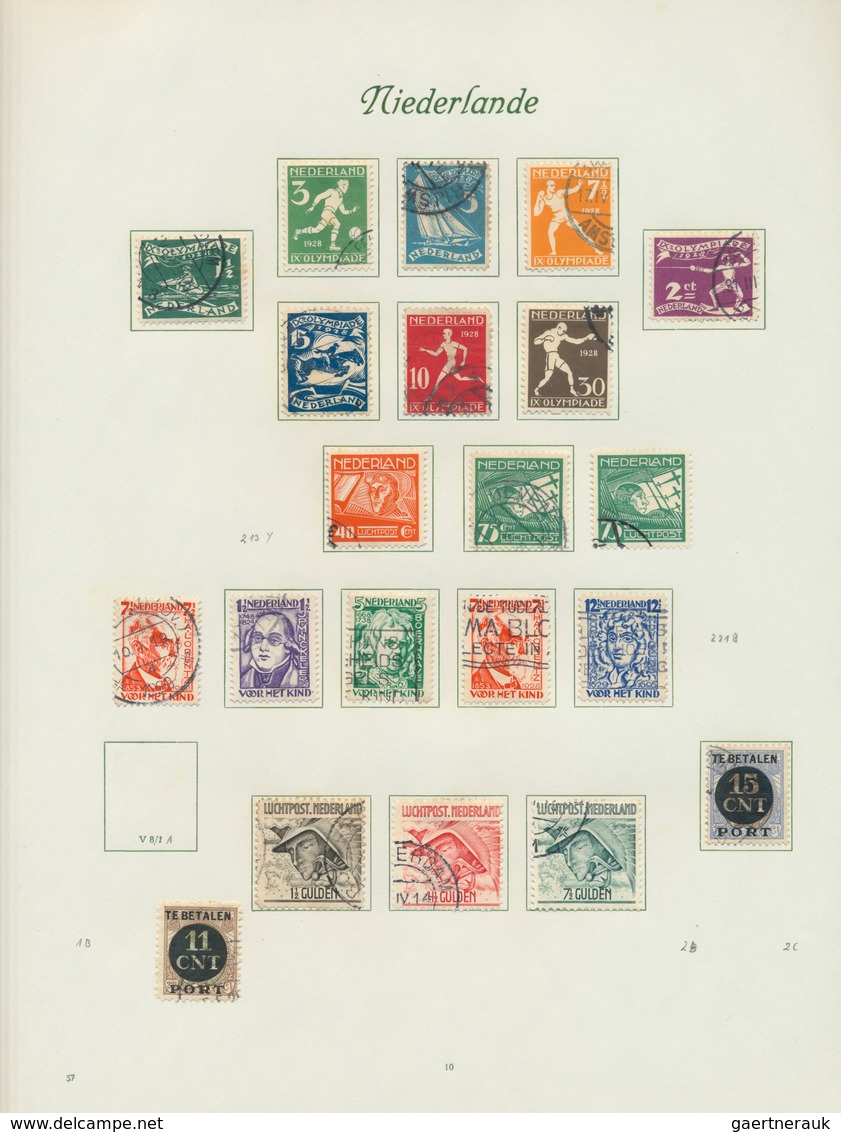 27420 Niederlande: 1851/1983, Used Collection In Two Borek Binders, From 1st Issue And Well Collected Thro - Covers & Documents