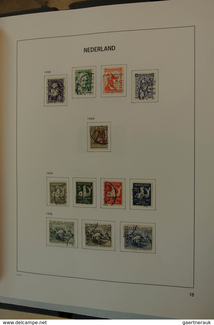 27423 Niederlande: 1852/1997: Nicely filled, MNH, mint hinged and used collection Netherlands 1852-1997 in