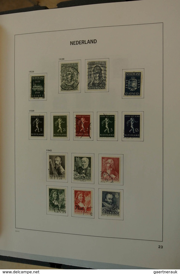 27423 Niederlande: 1852/1997: Nicely filled, MNH, mint hinged and used collection Netherlands 1852-1997 in