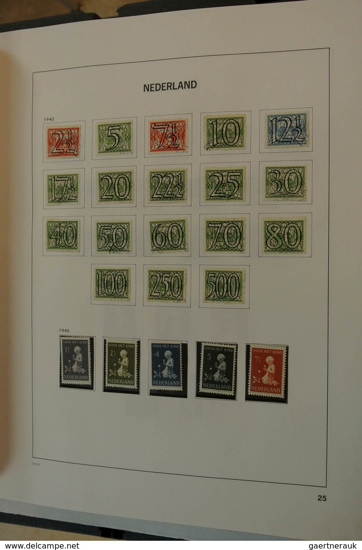 27423 Niederlande: 1852/1997: Nicely filled, MNH, mint hinged and used collection Netherlands 1852-1997 in