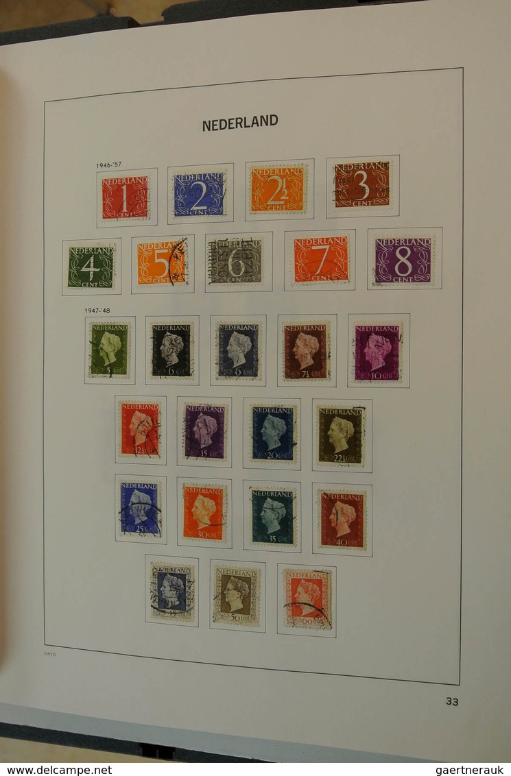 27423 Niederlande: 1852/1997: Nicely filled, MNH, mint hinged and used collection Netherlands 1852-1997 in