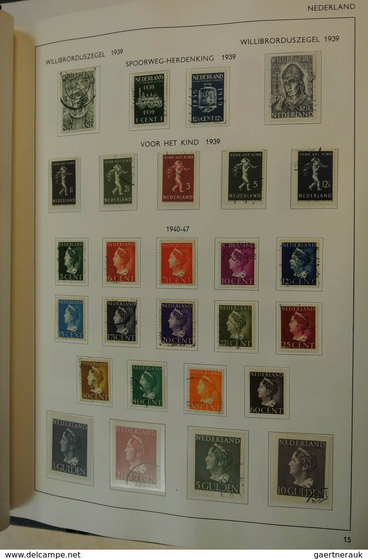 27424 Niederlande: 1852/1994: Well filled, MNH, mint hinged and used collection Netherlands 1852-1994 in H