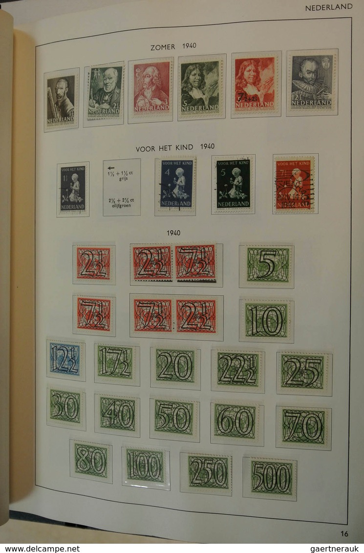 27424 Niederlande: 1852/1994: Well filled, MNH, mint hinged and used collection Netherlands 1852-1994 in H