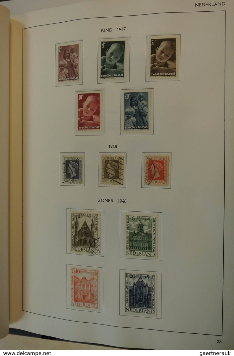 27424 Niederlande: 1852/1994: Well filled, MNH, mint hinged and used collection Netherlands 1852-1994 in H