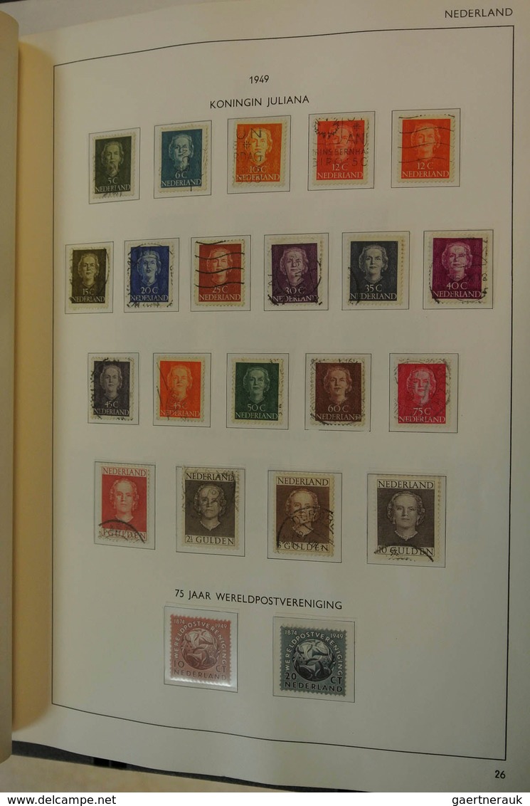 27424 Niederlande: 1852/1994: Well filled, MNH, mint hinged and used collection Netherlands 1852-1994 in H