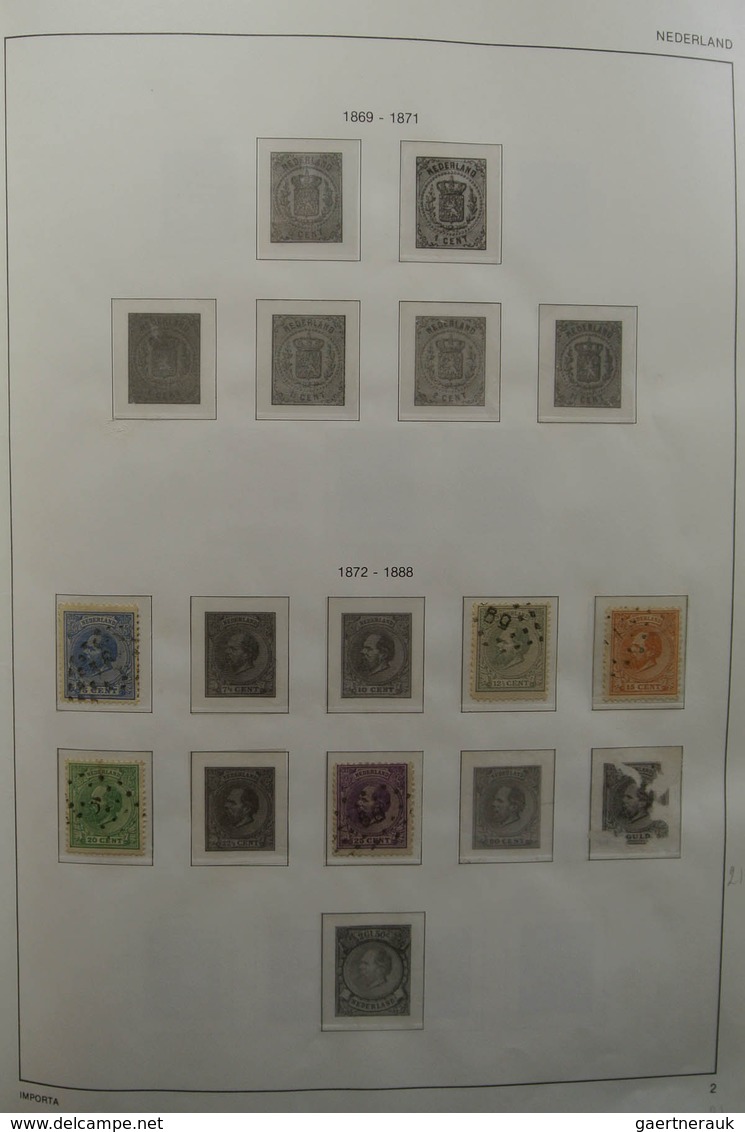 27427 Niederlande: 1852-1985. Reasonably Filled, MNH, Mint Hinged And Used Collection Netherlands 1852-198 - Lettres & Documents