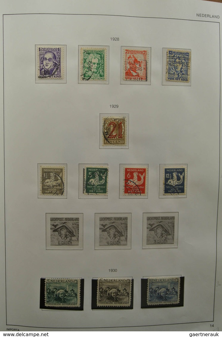 27427 Niederlande: 1852-1985. Reasonably Filled, MNH, Mint Hinged And Used Collection Netherlands 1852-198 - Lettres & Documents