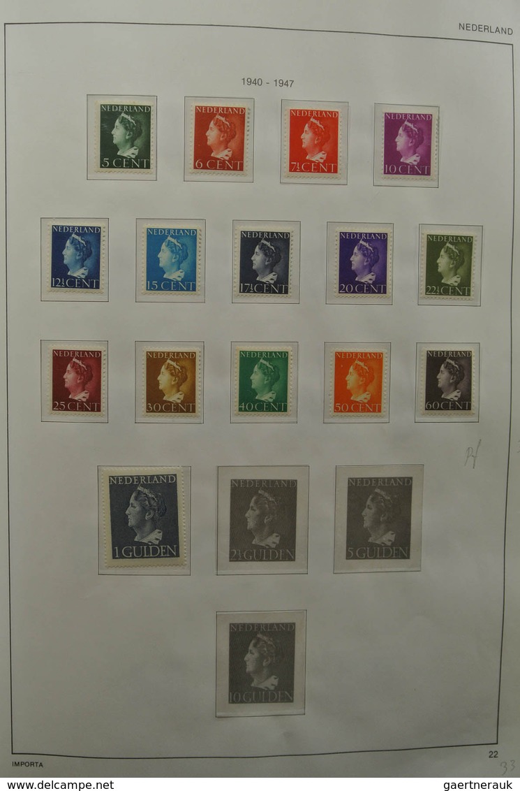 27427 Niederlande: 1852-1985. Reasonably filled, MNH, mint hinged and used collection Netherlands 1852-198