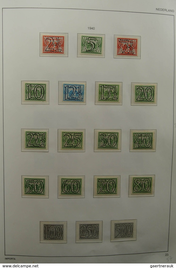 27427 Niederlande: 1852-1985. Reasonably filled, MNH, mint hinged and used collection Netherlands 1852-198