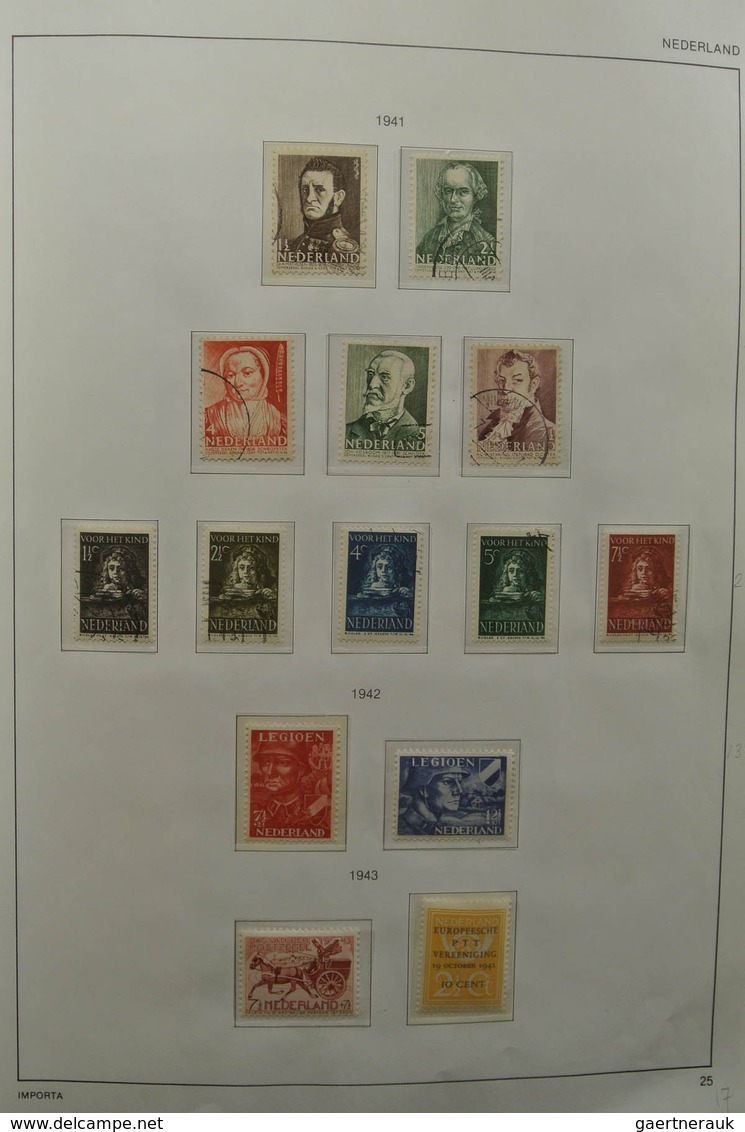 27427 Niederlande: 1852-1985. Reasonably filled, MNH, mint hinged and used collection Netherlands 1852-198