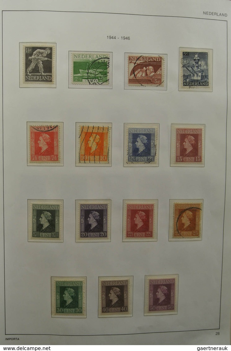 27427 Niederlande: 1852-1985. Reasonably filled, MNH, mint hinged and used collection Netherlands 1852-198