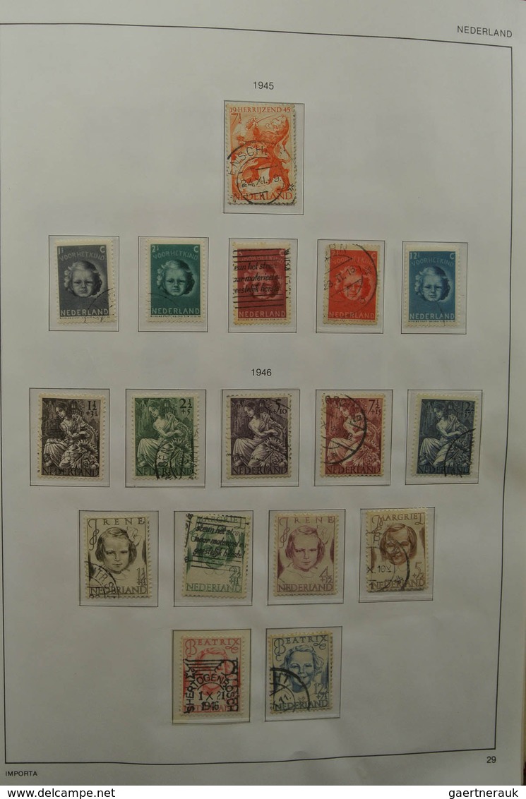 27427 Niederlande: 1852-1985. Reasonably filled, MNH, mint hinged and used collection Netherlands 1852-198