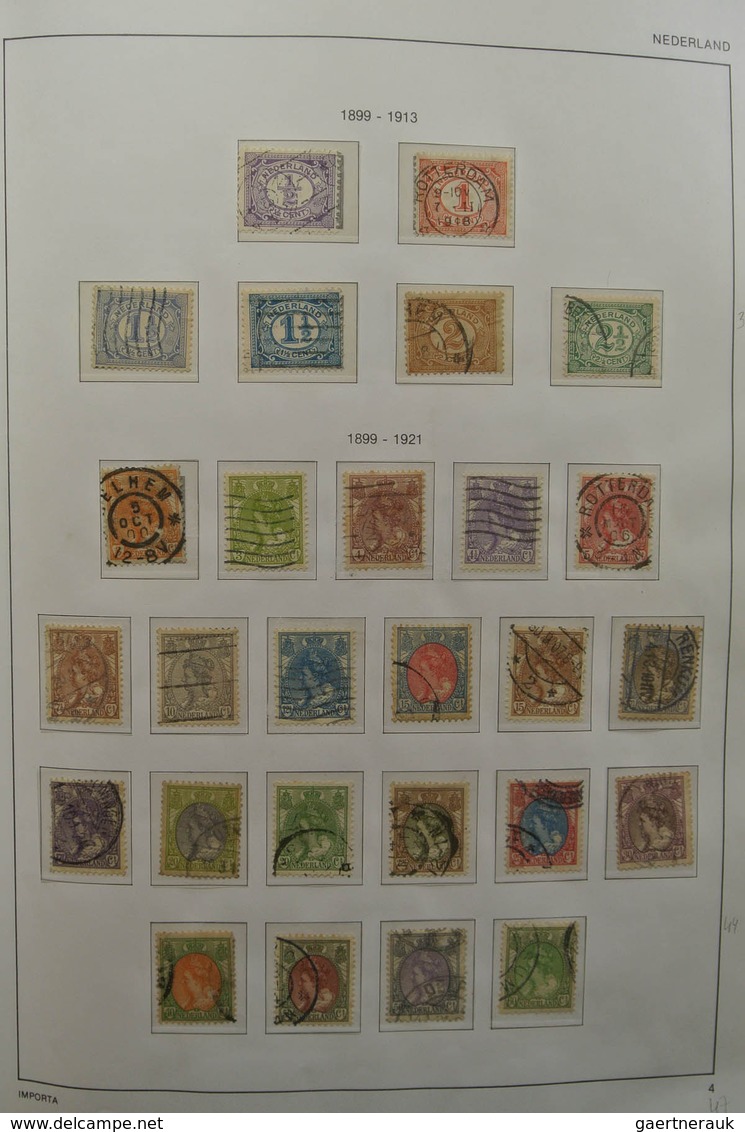 27427 Niederlande: 1852-1985. Reasonably filled, MNH, mint hinged and used collection Netherlands 1852-198