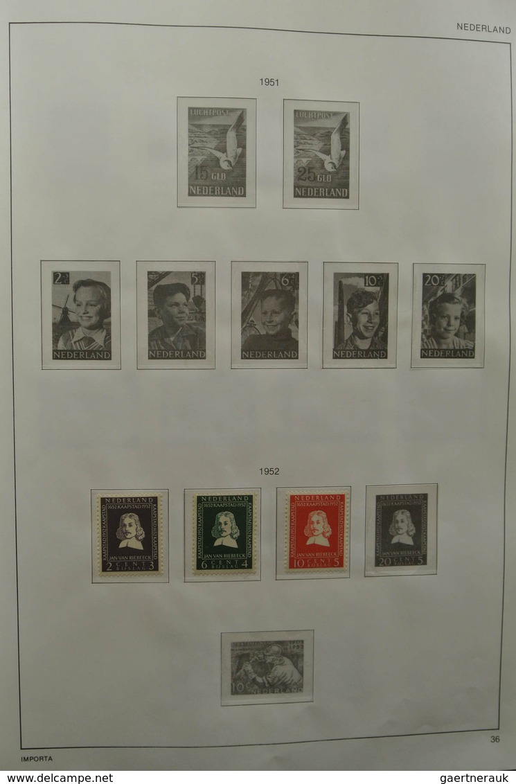 27427 Niederlande: 1852-1985. Reasonably filled, MNH, mint hinged and used collection Netherlands 1852-198