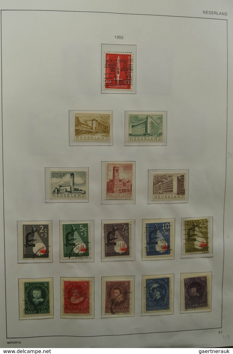 27427 Niederlande: 1852-1985. Reasonably filled, MNH, mint hinged and used collection Netherlands 1852-198