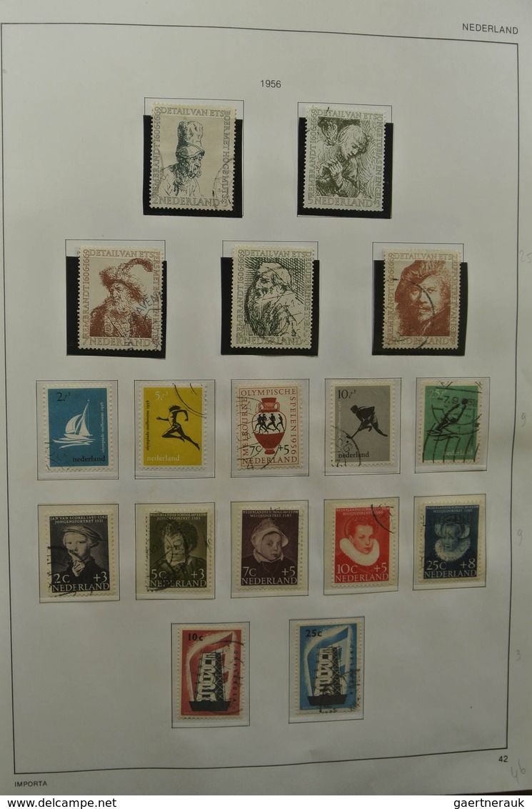 27427 Niederlande: 1852-1985. Reasonably filled, MNH, mint hinged and used collection Netherlands 1852-198