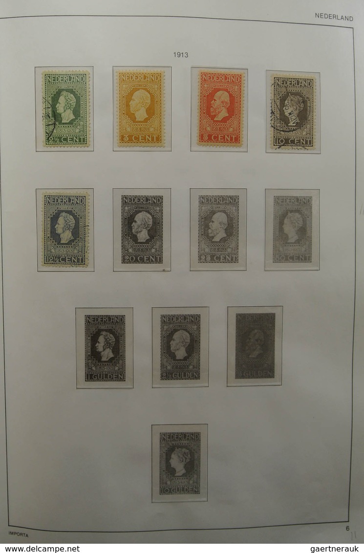 27427 Niederlande: 1852-1985. Reasonably filled, MNH, mint hinged and used collection Netherlands 1852-198