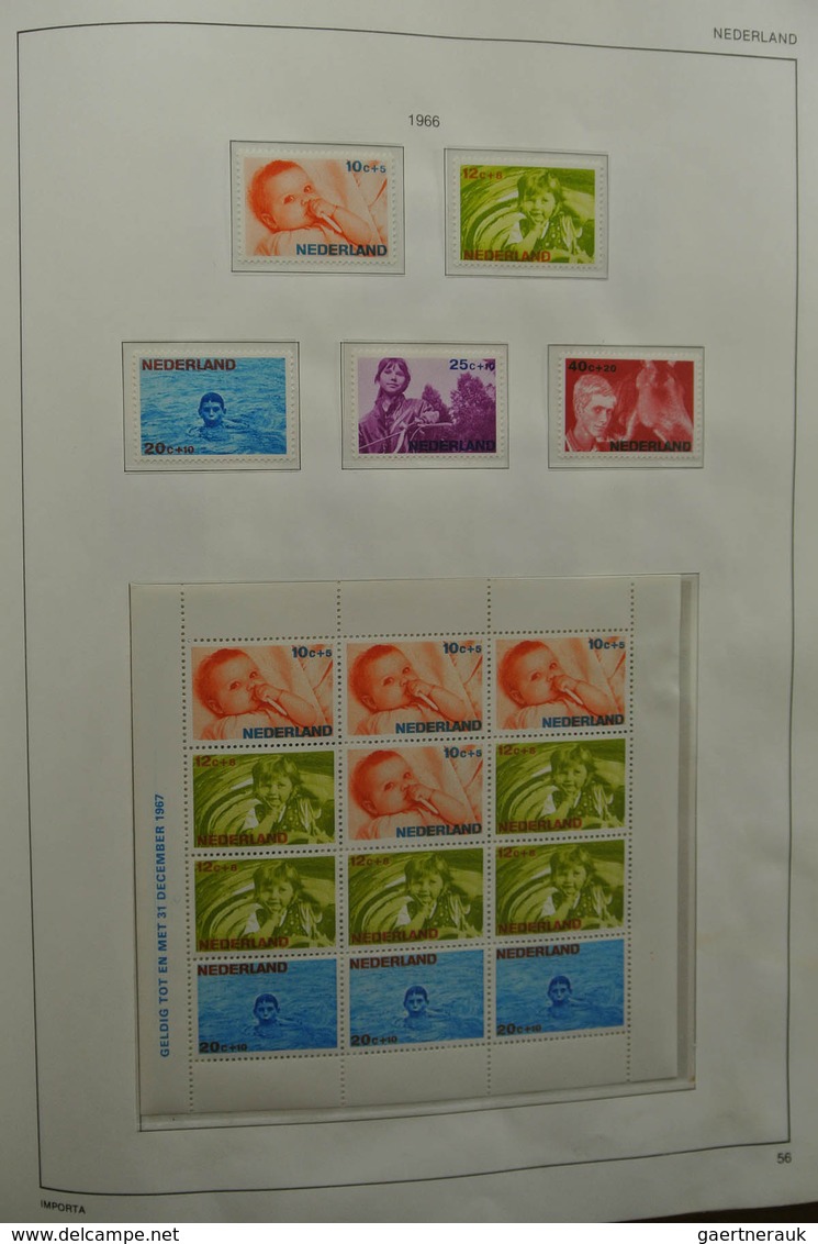 27427 Niederlande: 1852-1985. Reasonably filled, MNH, mint hinged and used collection Netherlands 1852-198