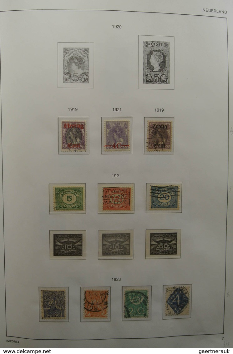 27427 Niederlande: 1852-1985. Reasonably filled, MNH, mint hinged and used collection Netherlands 1852-198