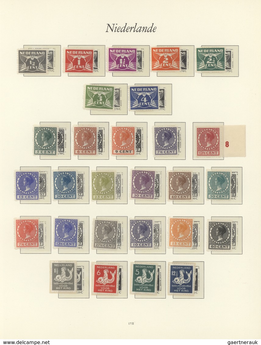 27429 Niederlande: 1852/1973, A Spendid Collection On Album Pages From 1st Issue, Early Period Mainly Used - Lettres & Documents