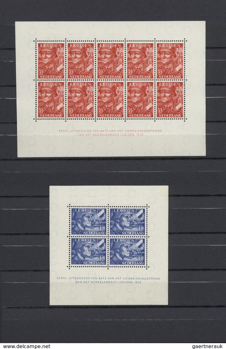 27430 Niederlande: 1852/1962, Used And Mint Accumulation On Stocksheets, From 1852 5c. Blue And 10c. Carmi - Lettres & Documents