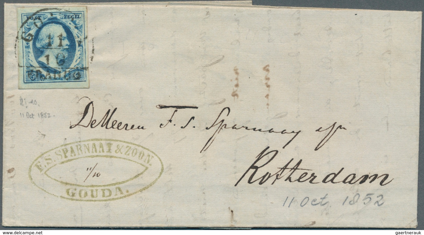 27431 Niederlande: 1852/1952 (ca.), collection with ca. 60 covers, postcards and postal stationeries incl.