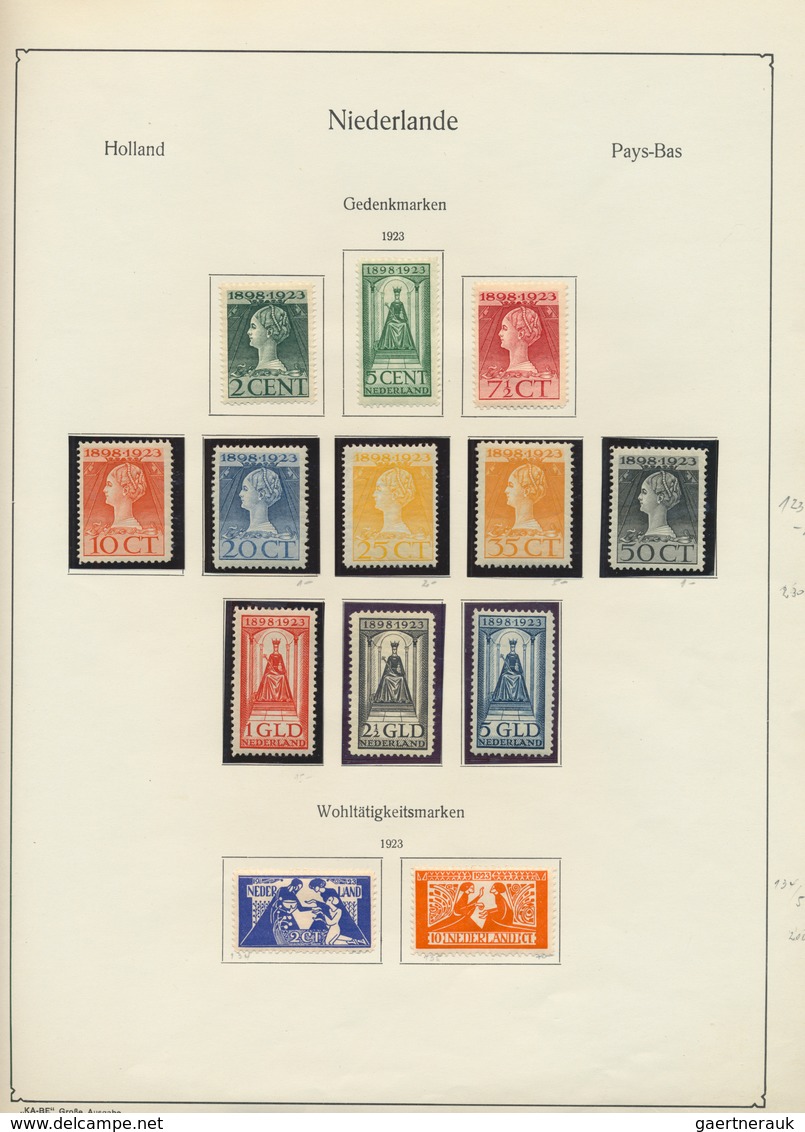 27434 Niederlande: 1852-1940, zumeist gestempelte, weitgehend vollständige Sammlung in guter Erhaltung inc