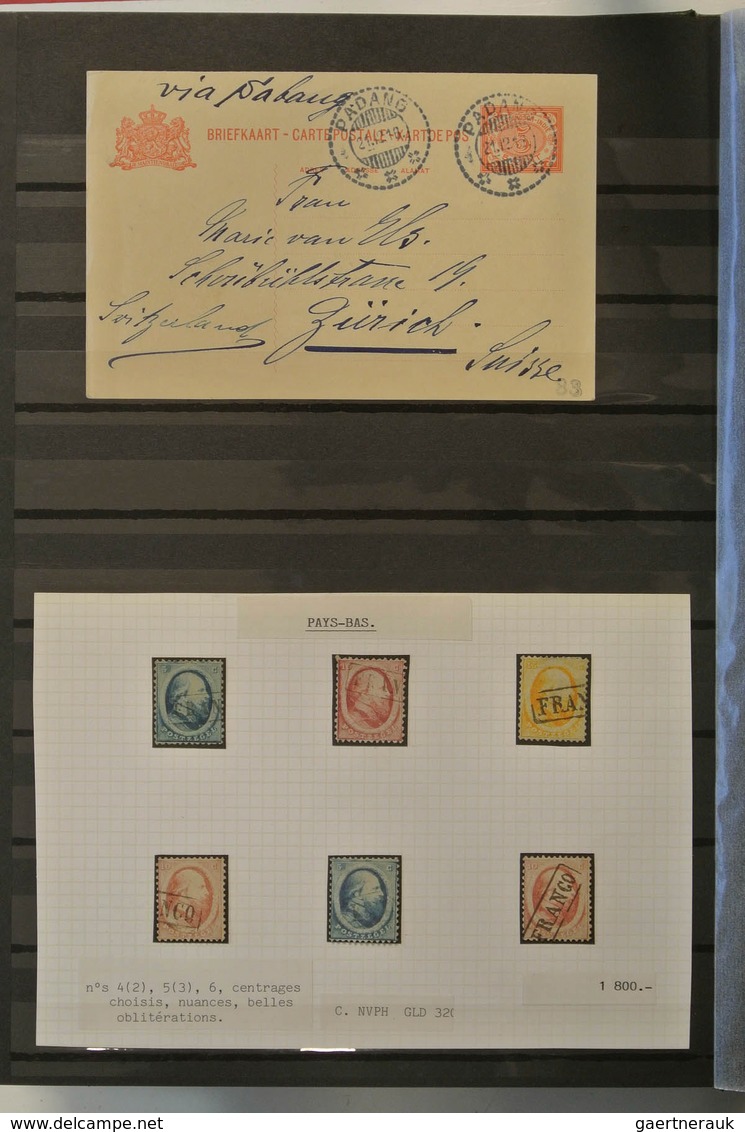 27435 Niederlande: 1852/1930: Small collection of 18 covers of the Netherlands 1852-1930 in stockbook. Con