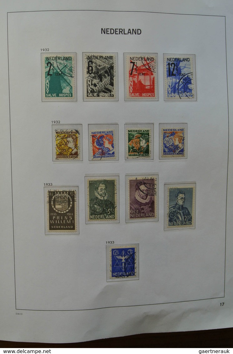 27439 Niederlande: 1852-2009. Well filled, almost only canceled collection Netherlands 1852-2009 in 3 Davo