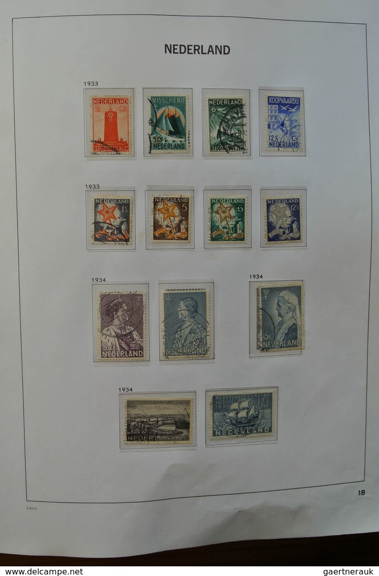 27439 Niederlande: 1852-2009. Well filled, almost only canceled collection Netherlands 1852-2009 in 3 Davo