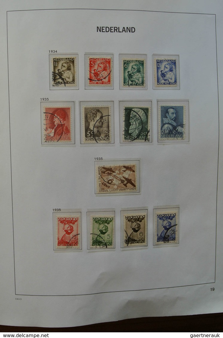 27439 Niederlande: 1852-2009. Well filled, almost only canceled collection Netherlands 1852-2009 in 3 Davo