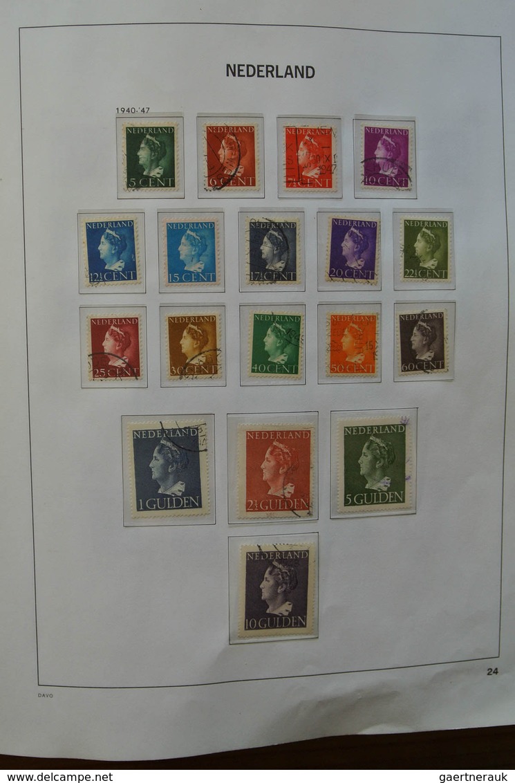 27439 Niederlande: 1852-2009. Well filled, almost only canceled collection Netherlands 1852-2009 in 3 Davo